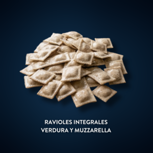 Ravioles 250gs Congelada - VERDURA Y MUZZARELLA EN MASA  INTEGRAL